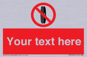 Custom Do Not Change Grinding Wheel Sign